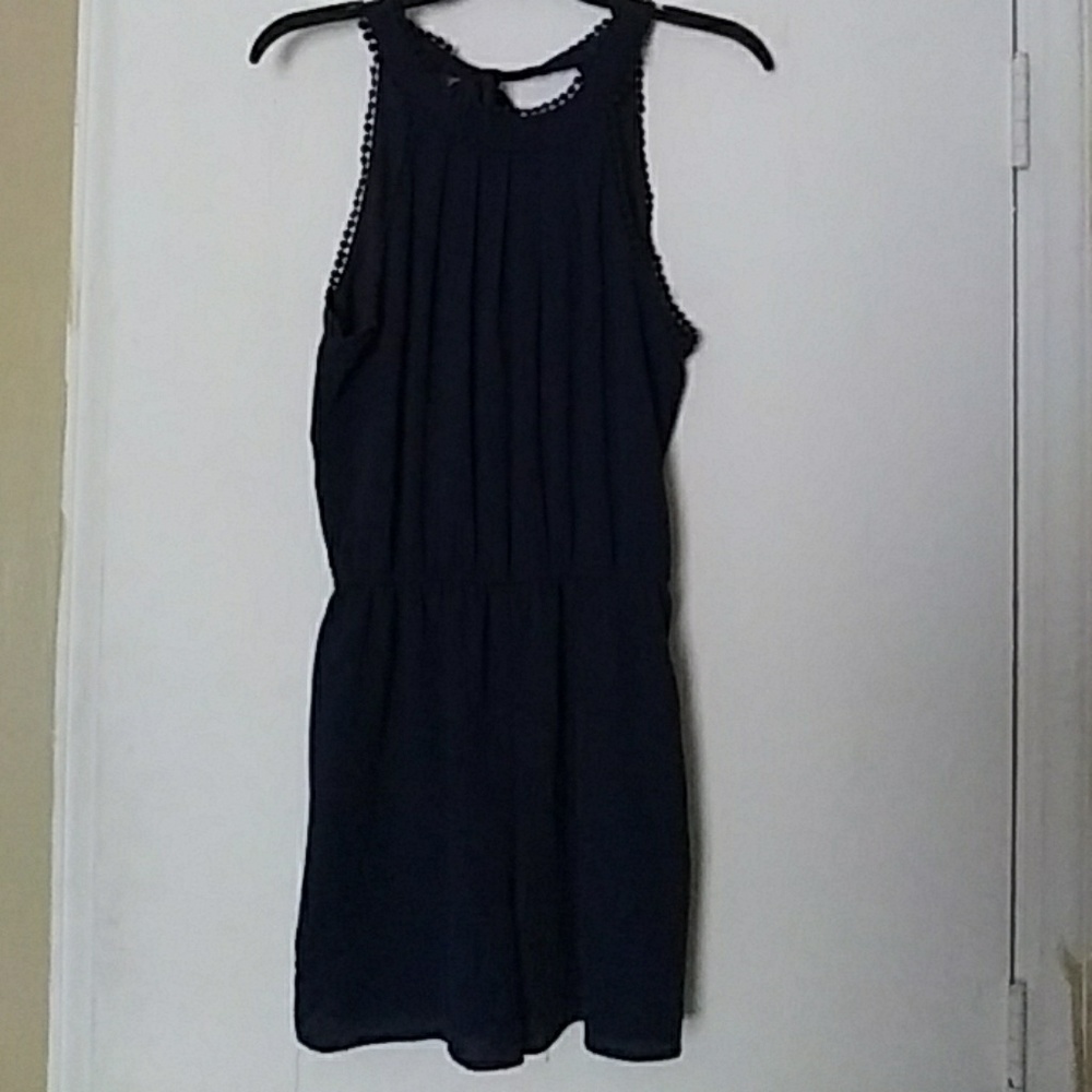 Navy Romper